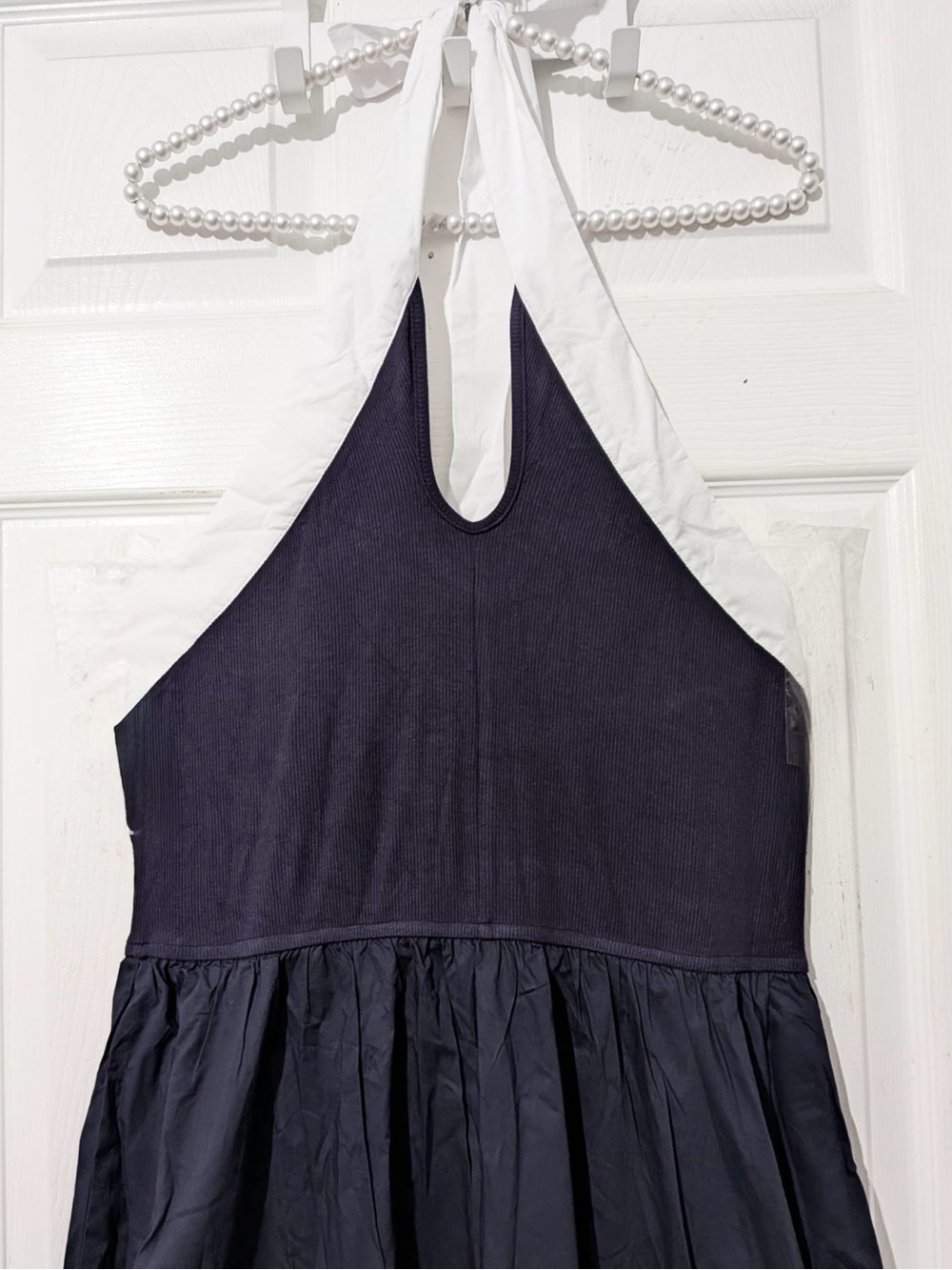 Commense Color Block Halter Keyhole Midi Dress - Picture 12 of 14